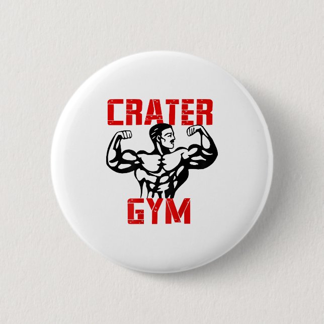 Badge Rond 5 Cm Gymnase Crater (Devant)