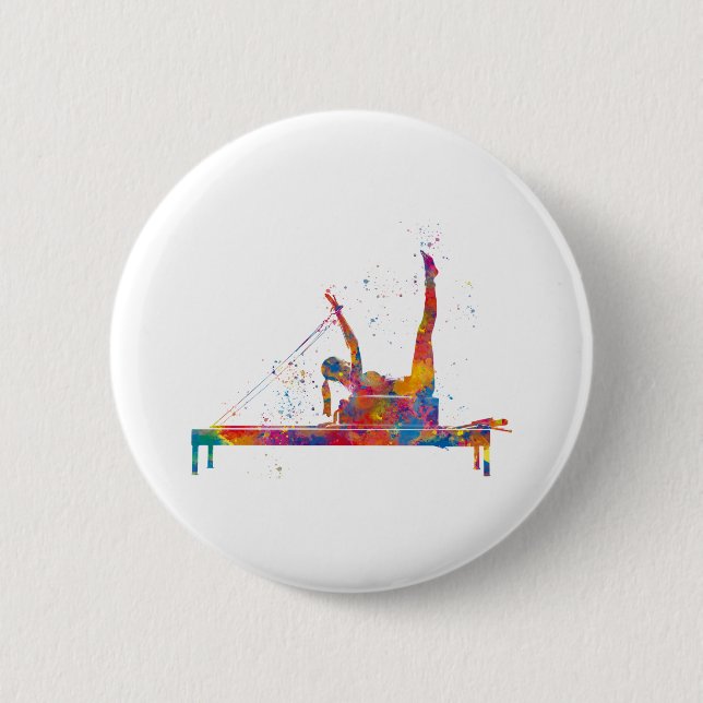 Badge Rond 5 Cm gymnastics exercise (Devant)