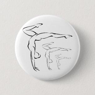 Badge Rond 5 Cm Gymnastique