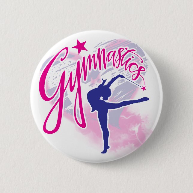 Badge Rond 5 Cm Gymnastique (Devant)