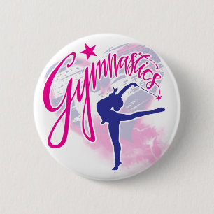 Badge Rond 5 Cm Gymnastique