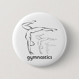 Badge Rond 5 Cm Gymnastique