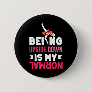 Badge Rond 5 Cm Gymnastique amusante pour filles adolescentes Gymn