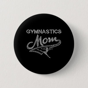Badge Rond 5 Cm Gymnastique Maman Cute Support Femmes Danser