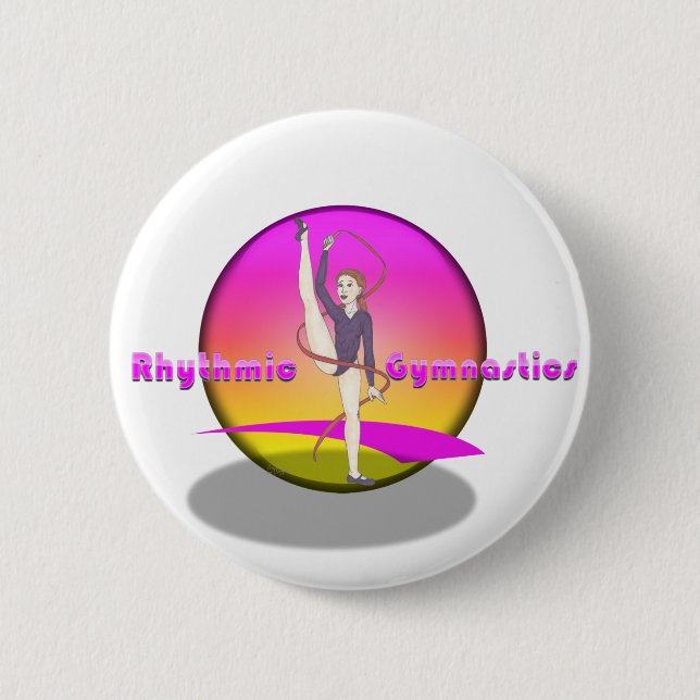 Badge Rond 5 Cm Gymnastique rythmique (Devant)