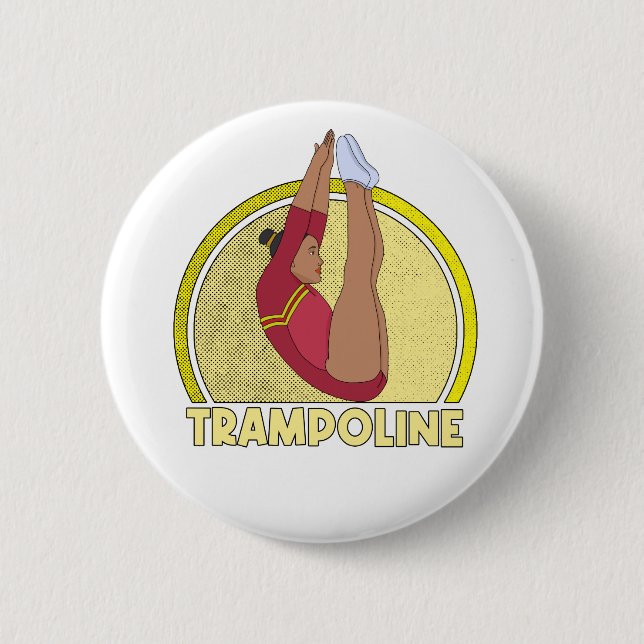 Badge Rond 5 Cm Gymnastique Trampoline (Devant)