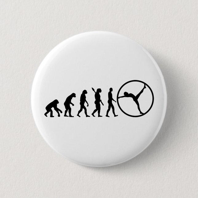 Badge Rond 5 Cm Gymwheel d'évolution (Devant)