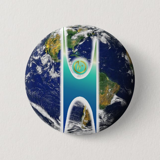 Badge Rond 5 Cm H laïque+ La terre (Devant)