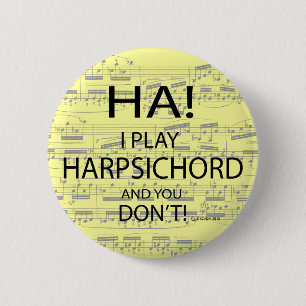 Badge Rond 5 Cm Ha Harpsichord