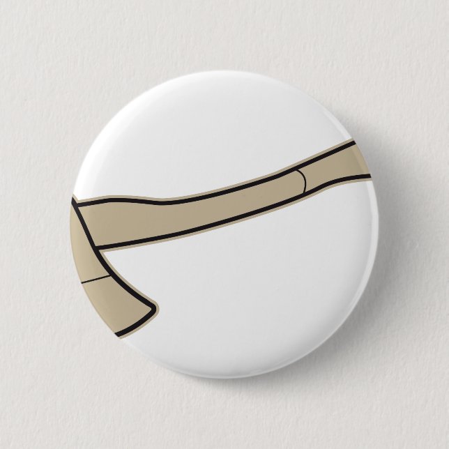 Badge Rond 5 Cm hache (Devant)