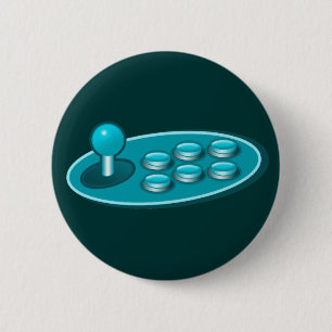 Badge Rond 5 Cm Hadouken Gamer
