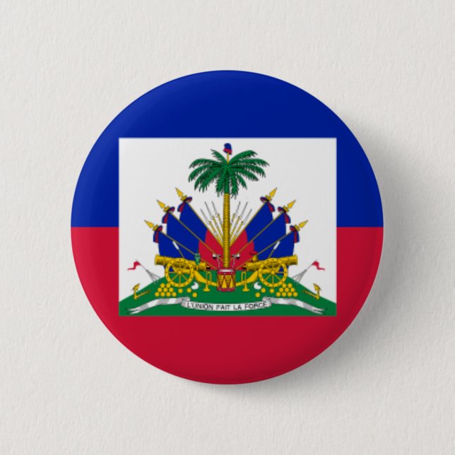 Badge Rond 5 Cm haïti (Devant)