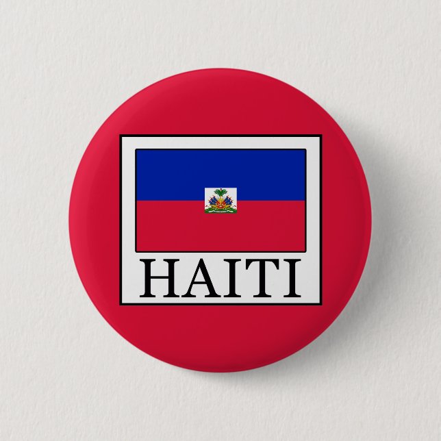 Badge Rond 5 Cm Haïti (Devant)
