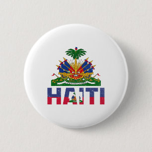 Badge Rond 5 Cm Haïti Indépendance Drapeau haïtien Jour Drapeau ha