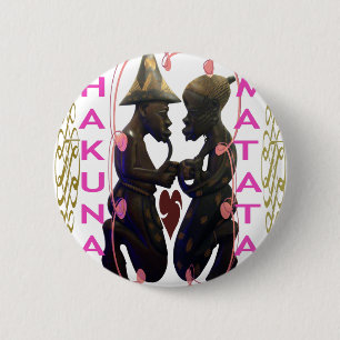 Badge Rond 5 Cm Hakuna Matata Hakunamatata