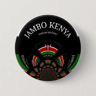 Badge Rond 5 Cm Hakuna Matata Jambo Kenya