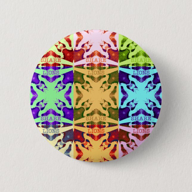 Badge Rond 5 Cm Hakuna Matata lions cadeau (Devant)