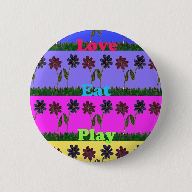 Badge Rond 5 Cm Hakuna Matata Love Mange Jeu.png (Devant)