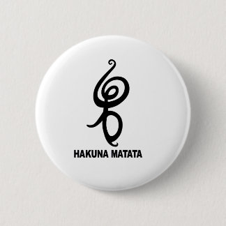 Badge Rond 5 Cm Hakuna Matata - symbole africain