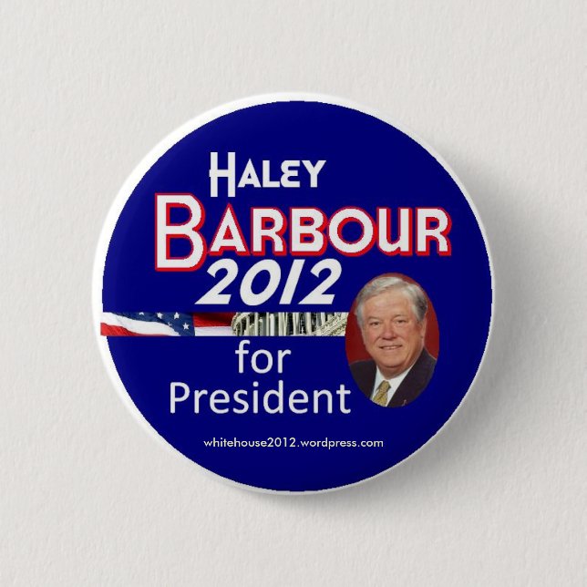 Badge Rond 5 Cm Haley Barbour 2012 (Devant)