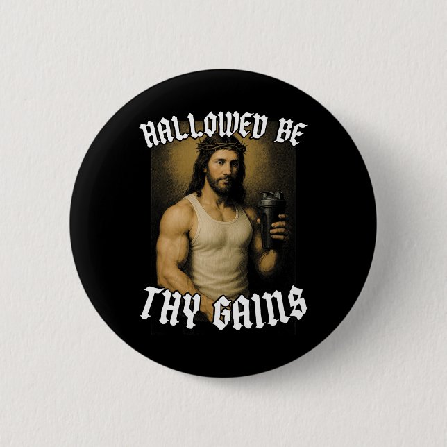 Badge Rond 5 Cm Hallow Be Thains (Devant)