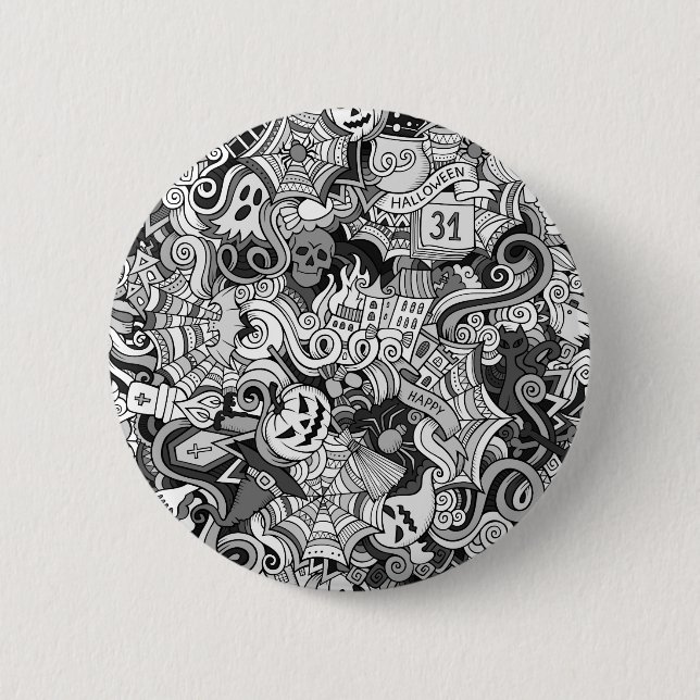 Badge Rond 5 Cm Halloween (Devant)