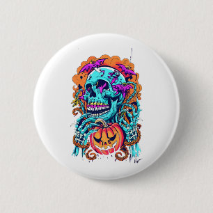 Badge Rond 5 Cm Halloween