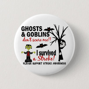 Badge Rond 5 Cm Halloween 1 survivant de course