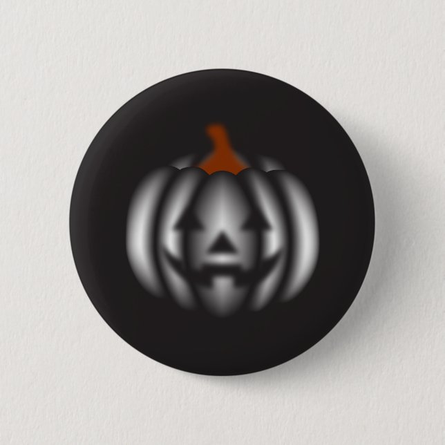 Badge Rond 5 Cm Halloween black pumpkin  (Devant)