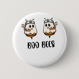 Badge Rond 5 Cm Halloween Boo Bees Infirmière T-shirt classique