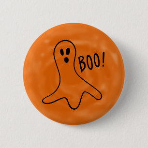 Badge Rond 5 Cm Halloween Cute Ghost Booo