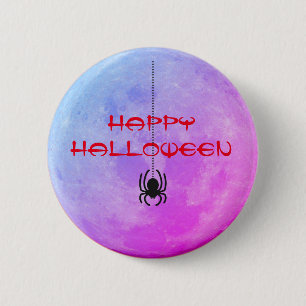 Badge Rond 5 Cm Halloween déplaisante araignée