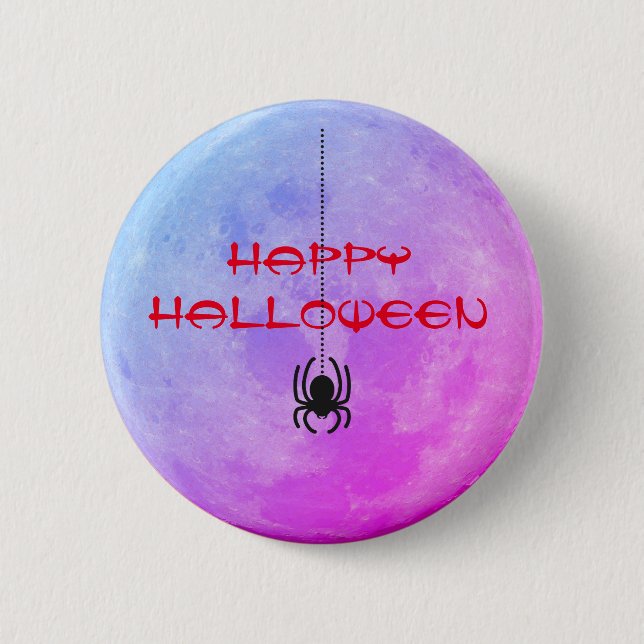 Badge Rond 5 Cm Halloween déplaisante araignée (Devant)