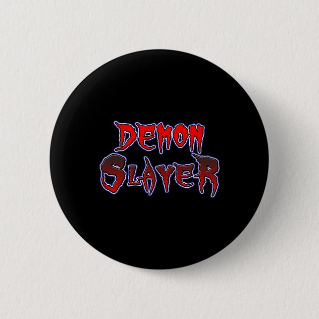 Badge Rond 5 Cm Halloween d'horreur du diable (Devant)