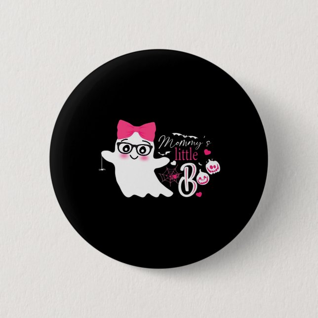 Badge Rond 5 Cm Halloween du petit garçon de maman (Devant)