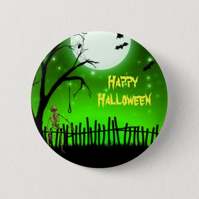 Badge Rond 5 Cm Halloween effrayant (Devant)