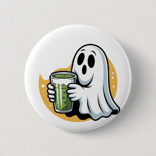 Badge Rond 5 Cm Halloween éffrayante de Matcha à boire