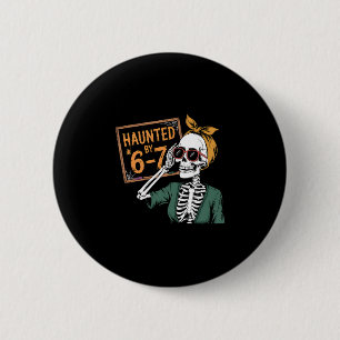 Badge Rond 5 Cm Halloween ensorcelé Ensorcelé 67 Numéro 67 Six Sep
