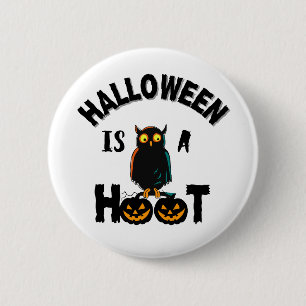 Badge Rond 5 Cm Halloween est une saison de Hoot