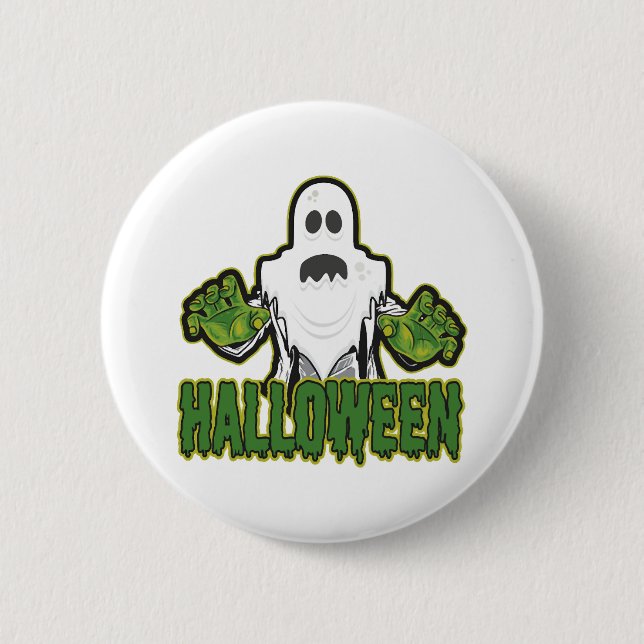 Badge Rond 5 Cm Halloween fantôme (Devant)