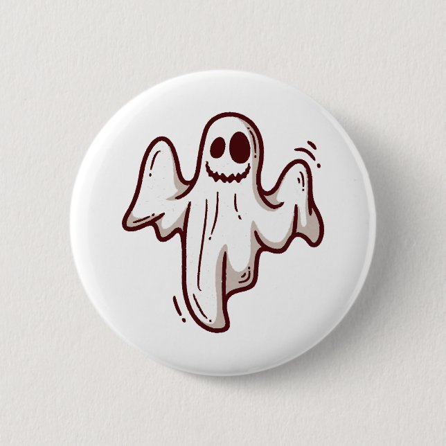 Badge Rond 5 Cm Halloween ghost (Devant)