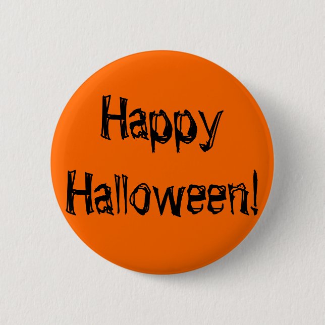 Badge Rond 5 Cm Halloween heureux ! (Devant)