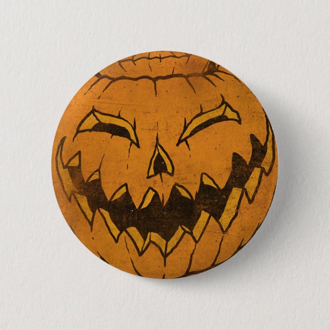 Badge Rond 5 Cm Halloween heureux (Devant)