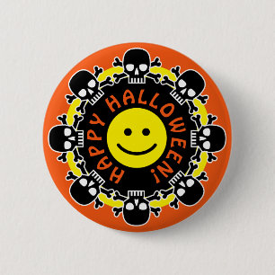 Badge Rond 5 Cm Halloween heureux