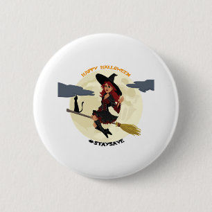 Badge Rond 5 Cm Halloween - Joyeux Halloween !