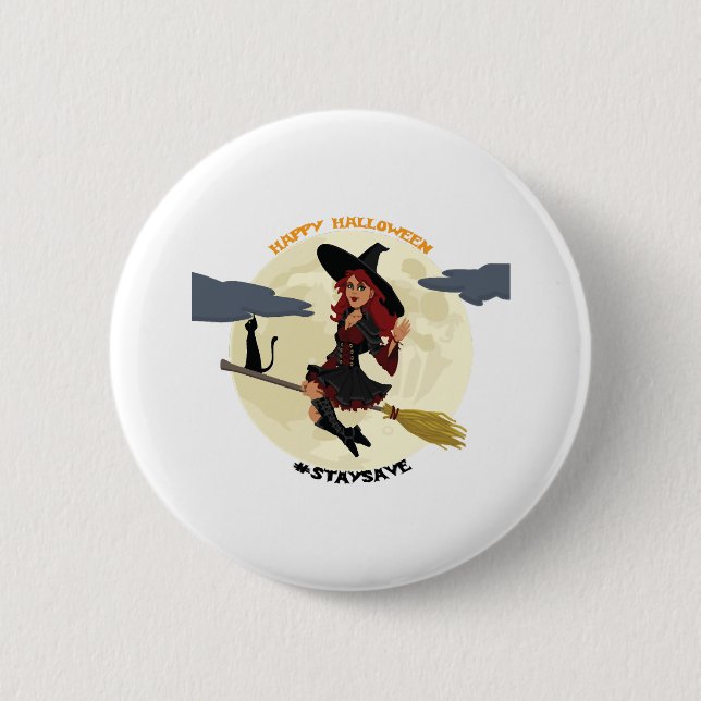 Badge Rond 5 Cm Halloween - Joyeux Halloween ! (Devant)
