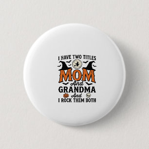 Badge Rond 5 Cm Halloween Maman Grand-mère Vintage Chemise de Sorc