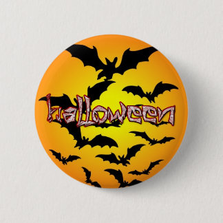 Badge Rond 5 Cm Halloween manie la batte le bouton