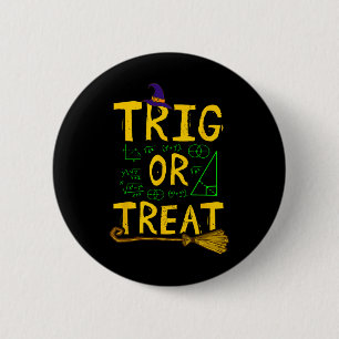 Badge Rond 5 Cm Halloween Math Enseignant Trier Ou Traiter Ecole É