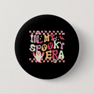 Badge Rond 5 Cm Halloween Mon Éffrayante époque Retro Costume Supe